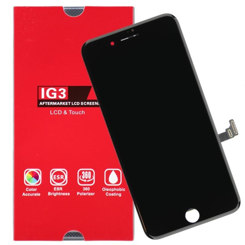 IG3 - Aftermarket LCD Screen and Digitizer Assembly for iPhone 8 Plus (Black)