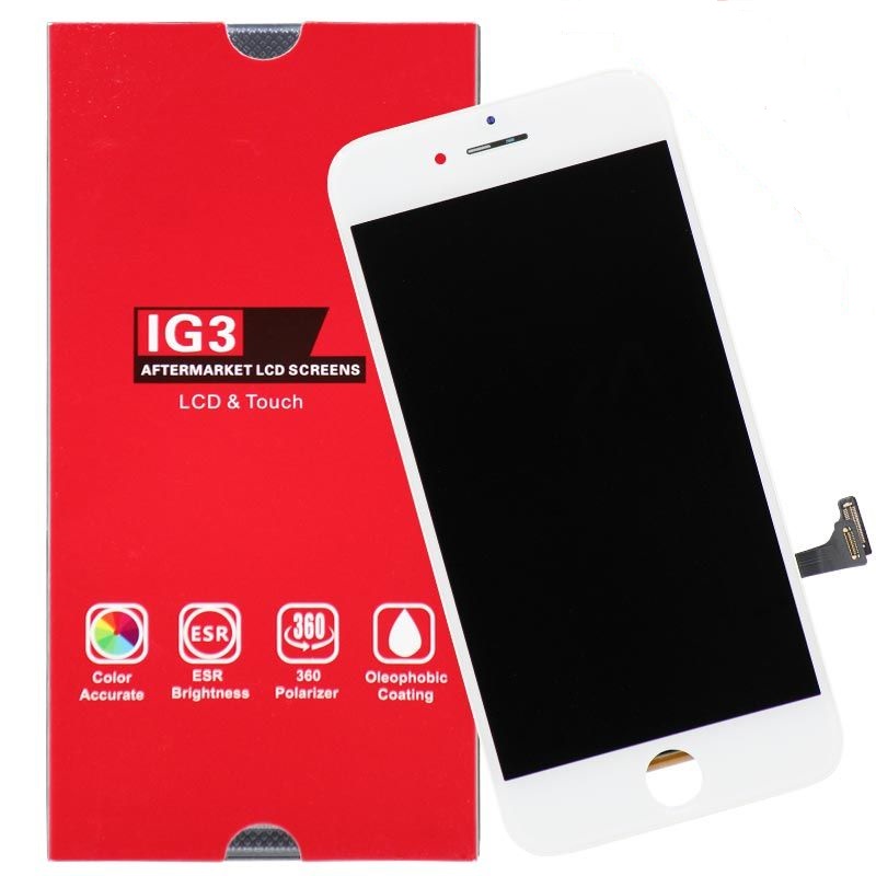 IG3 - Aftermarket LCD Screen and Digitizer Assembly for iPhone 7 (White)