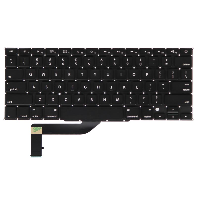 Replacement Keyboard with Back Light for MacBook Pro 15" (2012-15)(A1398)