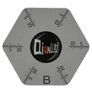 Qianli -Ultra thin Stainiless Steel Opening Tool with Scale (0.1MM)(Polygonal -B)