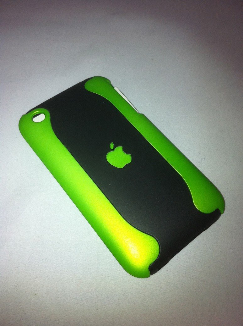 iPhone 3G-3Gs Case - Green-Black