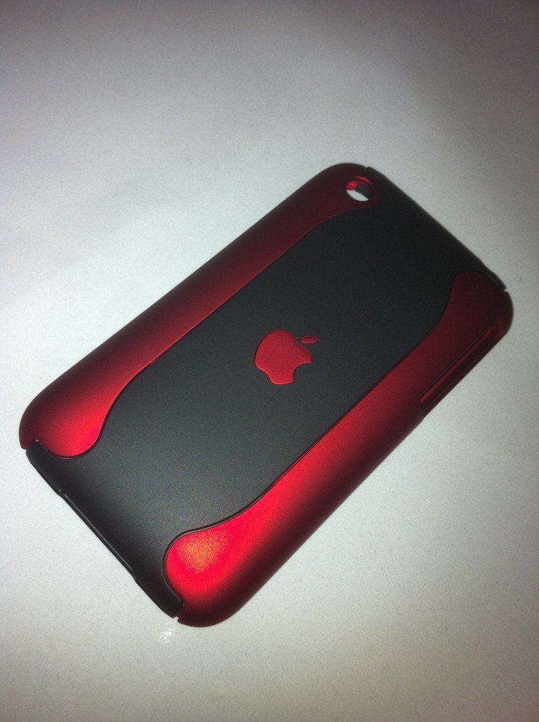 iPhone 3G-3Gs Case - Red-Black