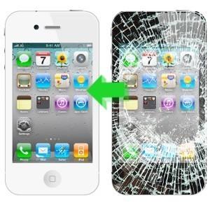 White iPhone 4 Glass Repair