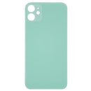 (Big Hole) Glass Back Cover for iPhone 11 (No Logo) (Green)