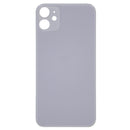(Big Hole) Glass Back Cover for iPhone 11 (No Logo) (Purple)