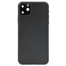 Glass Back Cover with Housing for iPhone 11 Pro Max (No Logo) (Black)