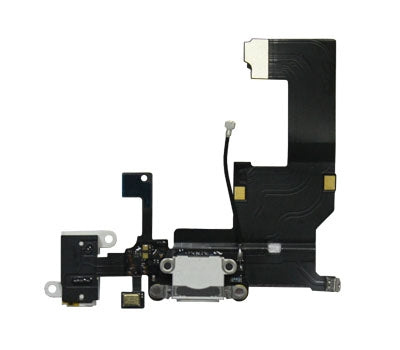 Lightning Dock / Headphone Jack Connector Flex for iPhone 5 (White)