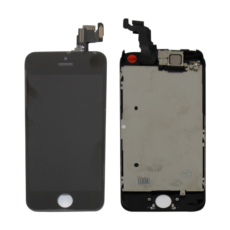 Complete Assembly - LCD Screen and Digitizer Assembly for iPhone 5C (Front camera / Prox Sensor / Earspeaker Pre-Installed) (Black)