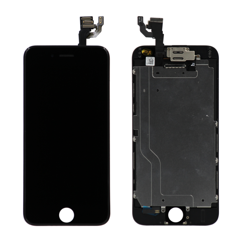 Complete Assembly - LCD Screen and Digitizer Assembly for iPhone 6 (Front camera / Prox Sensor / Earspeaker Pre-Installed) (Black)