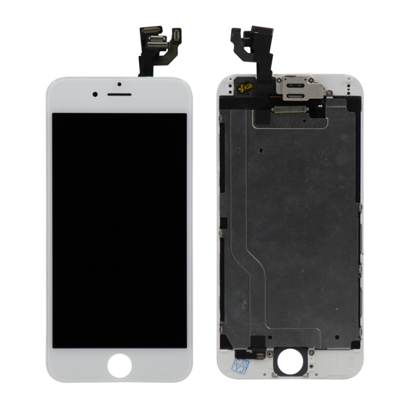 Complete Assembly - LCD Screen and Digitizer Assembly for iPhone 6 (Front camera / Prox Sensor / Earspeaker Pre-Installed) (White)