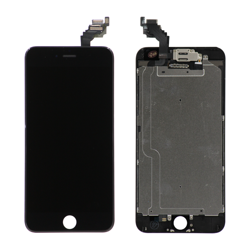 Complete Assembly - LCD Screen and Digitizer Assembly for iPhone 6 Plus (Front camera / Prox Sensor / Earspeaker Pre-Installed) (Black)