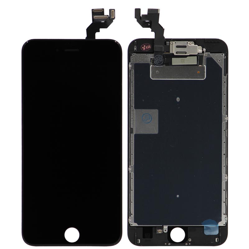 Complete Assembly - LCD Screen and Digitizer Assembly for iPhone 6S Plus (Front camera / Prox Sensor / Earspeaker Pre-Installed) (Black)