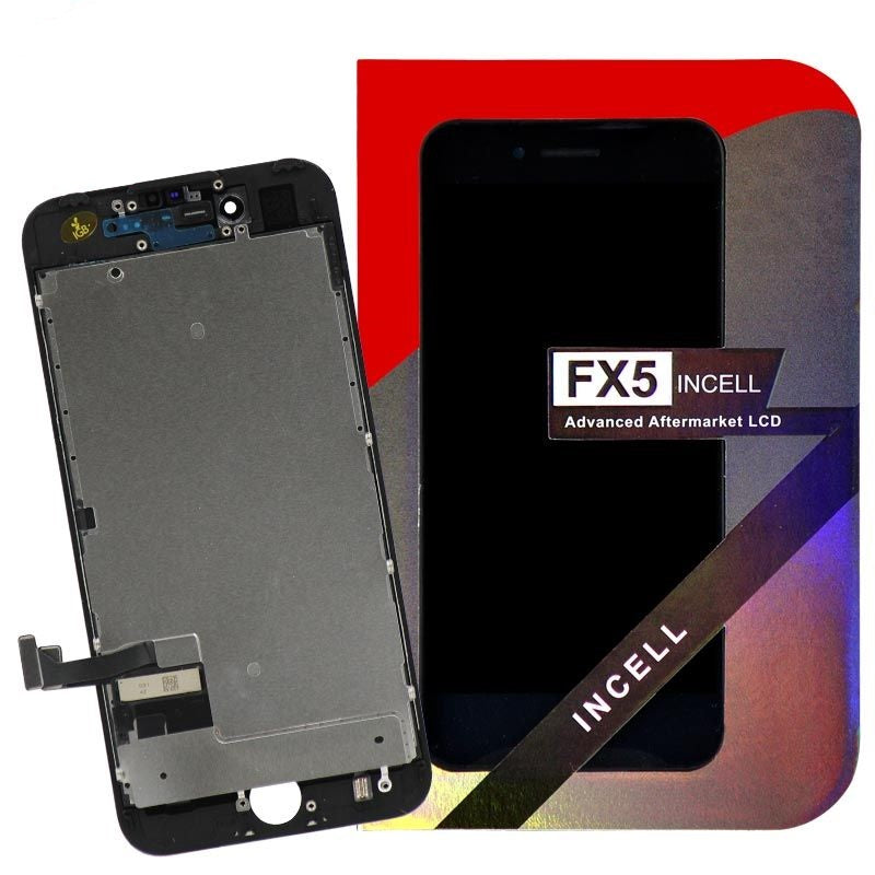 FX5 Incell - Aftermarket LCD Screen and Digitizer Assembly for iPhone 7 (Black)