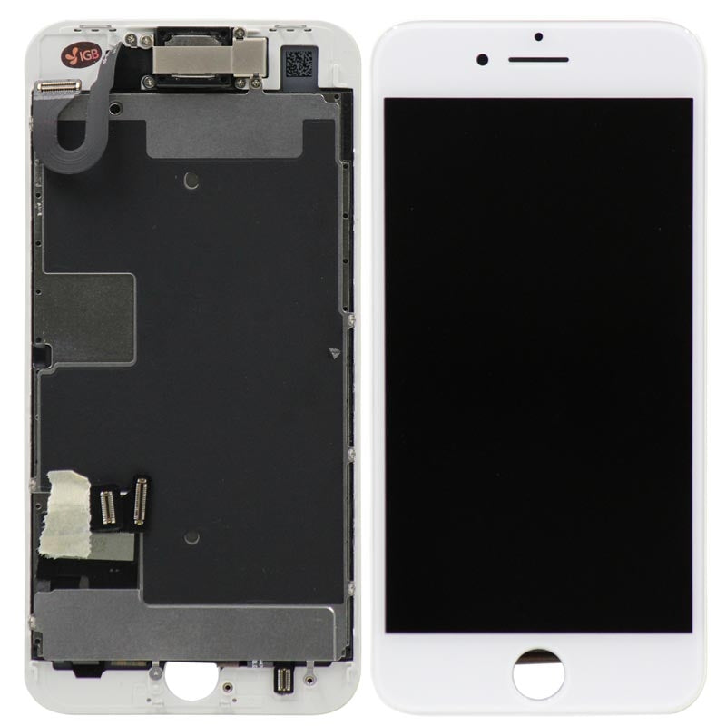 Complete Assembly - LCD Screen and Digitizer Assembly for iPhone 8 / SE (2020) (Front camera / Prox Sensor / Earspeaker Pre-Installed) (White)