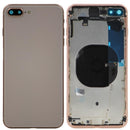 Glass Back Cover with Housing for iPhone 8 Plus (No Logo) (Gold)