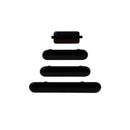 Button Set for iPhone X (Black)