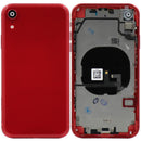Glass Back Cover with Housing for iPhone XR (No Logo) (Red)