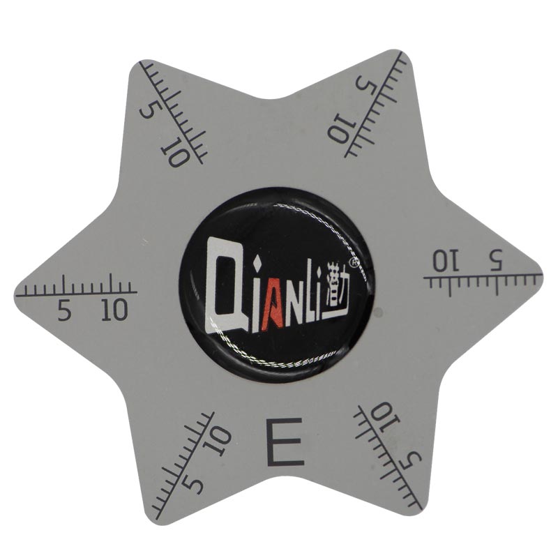 Qianli -Ultra thin Stainiless Steel Opening Tool with Scale (0.1MM)(Polygonal - E)