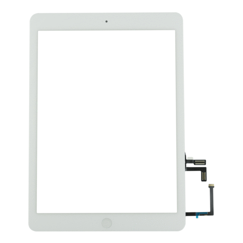 Premium w/ Home Button - Glass and Digitizer Touch Panel for iPad Air 1 / iPad 5 (White)